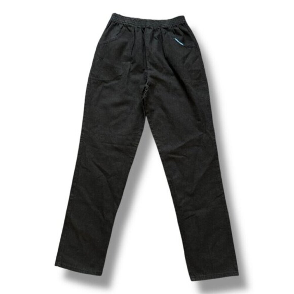 Vintage 80s Buffalo Junction Black Pull-On Jeans Women's Size Large Deadstock
